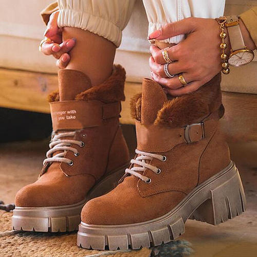 Warm Furry Snow Boots