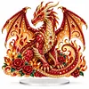 (Dragon)DIY Pearl Diamond Painting Acrylic Stand, Double-Sided Printed Tabletop Decoration, Special Shaped Diamond Art Craft Kit for Home Decor