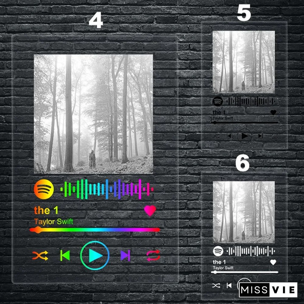 Famous British Male Singer Spotify Code Acrylic Music Board Acrylic Wall Poster Painting Spotify Scan Code Song Music Acrylic Plate Anniversary Music Plaque Anniversary Gift