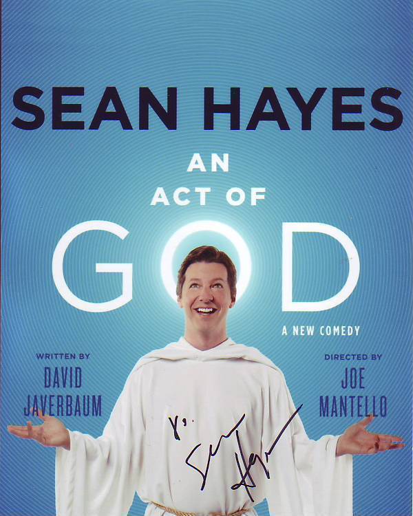 SEAN HAYES signed autographed AN ACT OF GOD Photo Poster painting