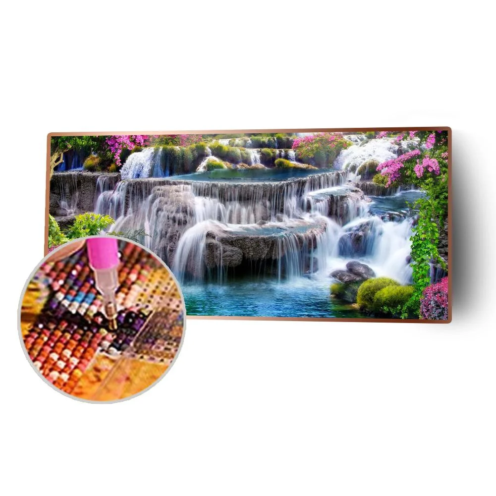 Diamond Painting - Full Round Drill - Mountain View(80*40cm)