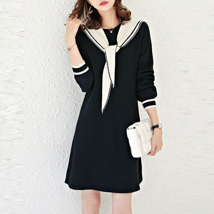 Long Sleeve V Neck Dresses QueenFunky