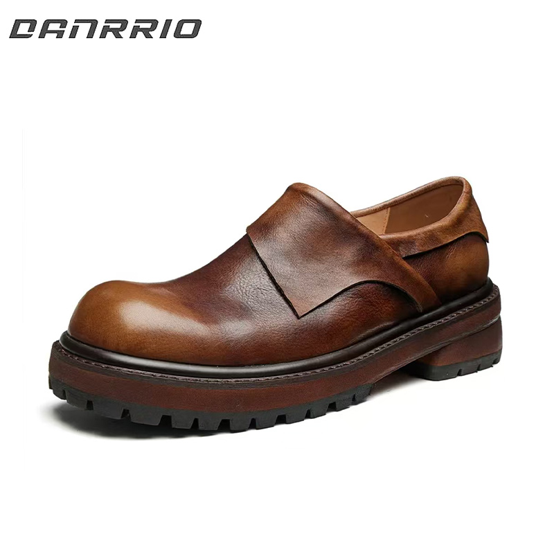 DANRRIO Sober Patchwork Fashionable Trend Casual Business Leather Shoes DANRRIO.COM DANRRIO
