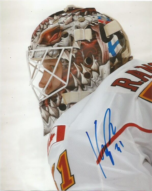 Calgary Flames Karri Ramo Autographed Signed 8x10 NHL Photo Poster painting COA D