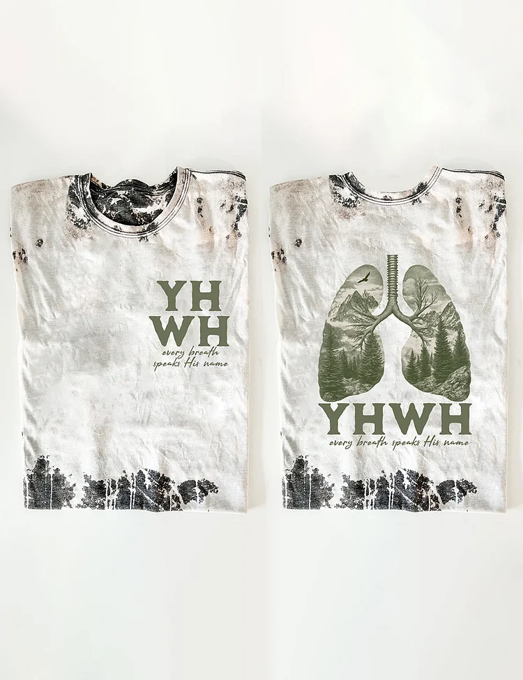 Women's YHWH lungs Christian T-Shirt