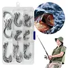 80Pcs Fishing Hooks Octopus FishHooks Fishing Barbed Hooks Fishing Accessories