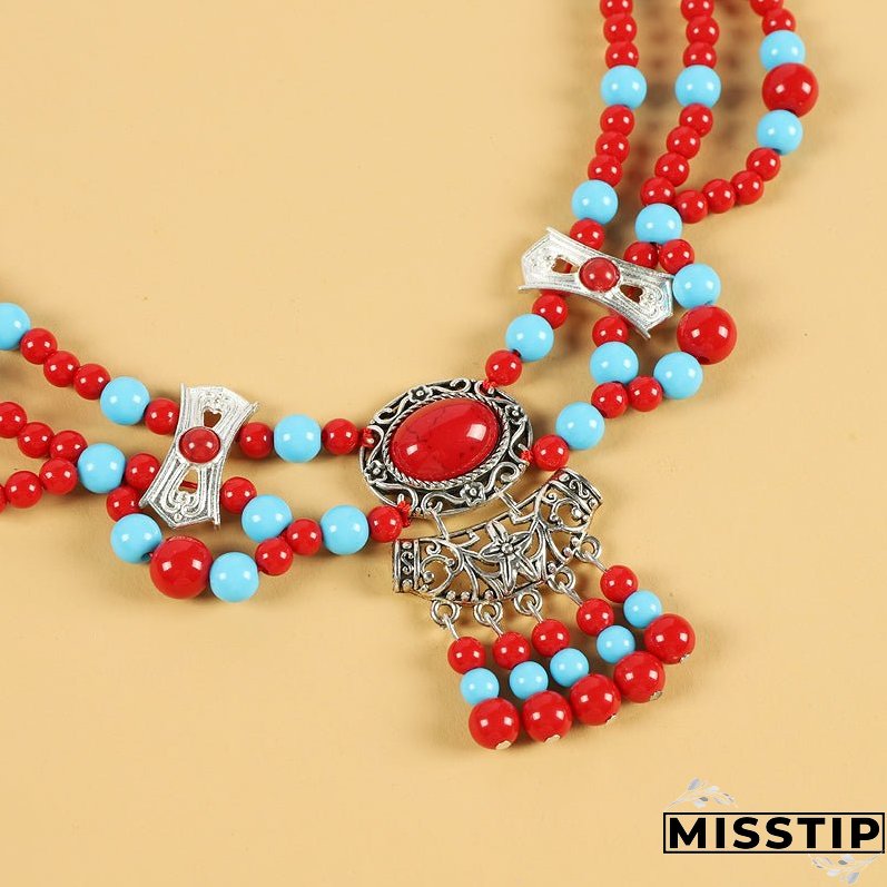 Tibetan style retro ethnic style forehead decoration exotic style forehead chain.headwear