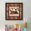 Snowman And Car-14CT Stamped Cross Stitch 40*40cm/15.75*15.75in
