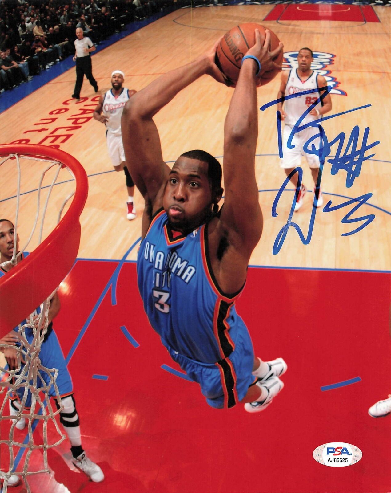 D.J. WHITE signed 8x10 Photo Poster painting PSA/DNA Oklahoma City Thunder Autographed