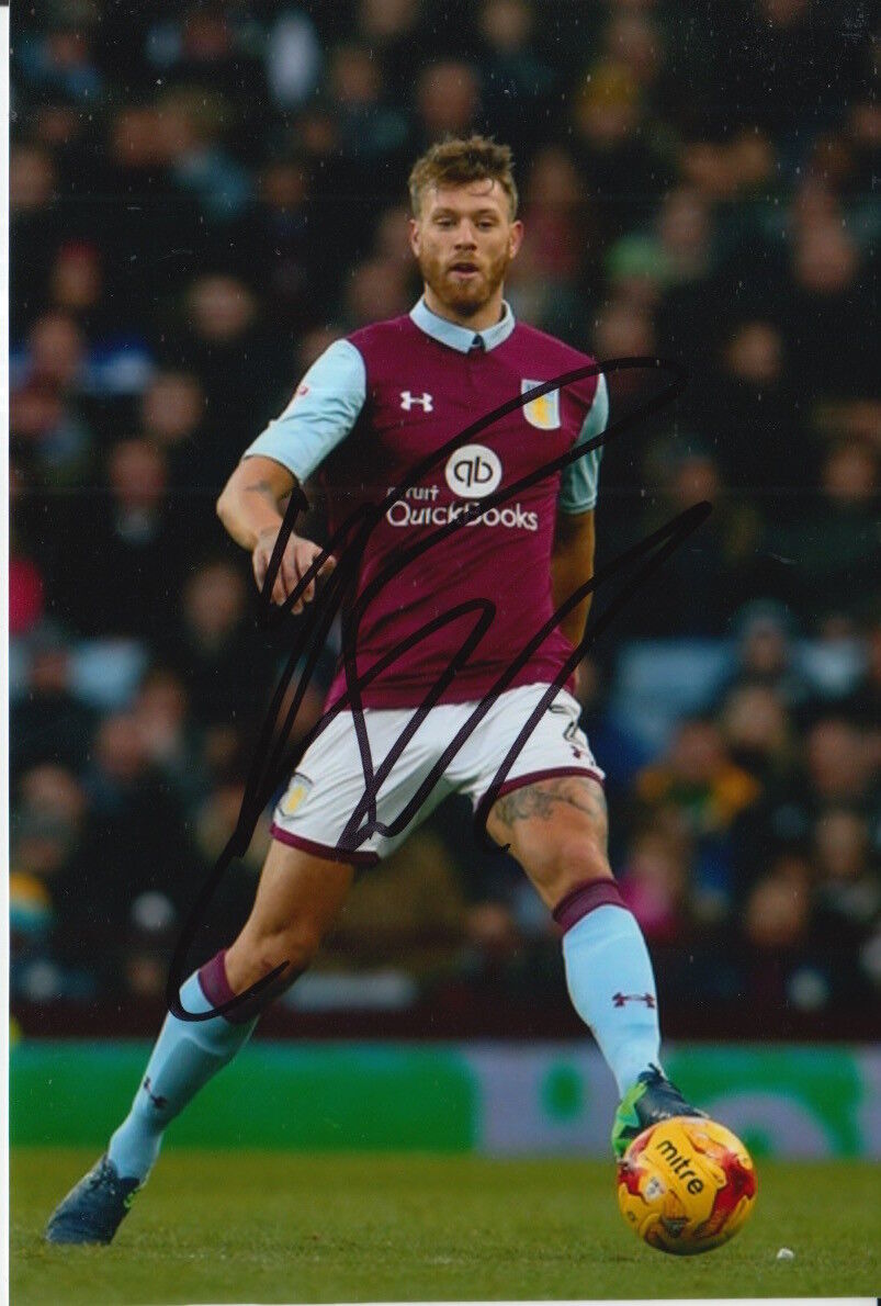 ASTON VILLA HAND SIGNED NATHAN BAKER 6X4 Photo Poster painting 1.