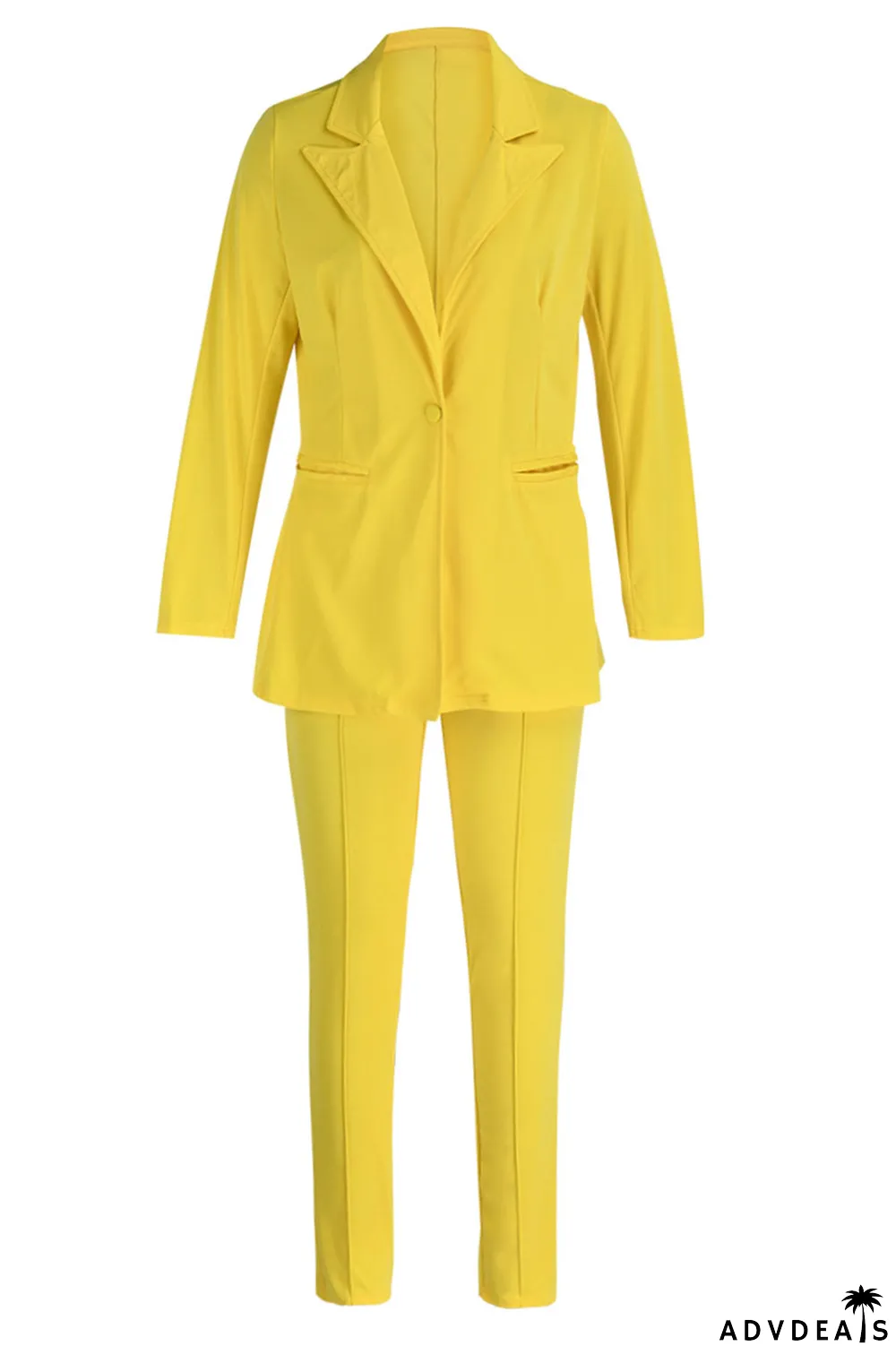 Black Casual Solid Patchwork Turn-back Collar Long Sleeve Two Pieces