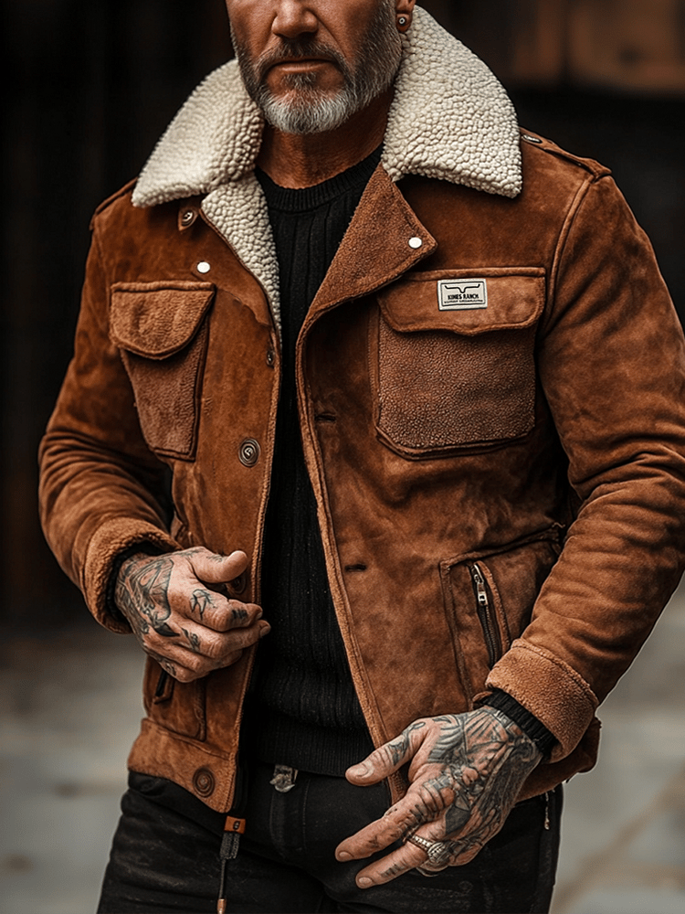 Men's Outdoor Sports Zipper Pocket Trendy Jacket