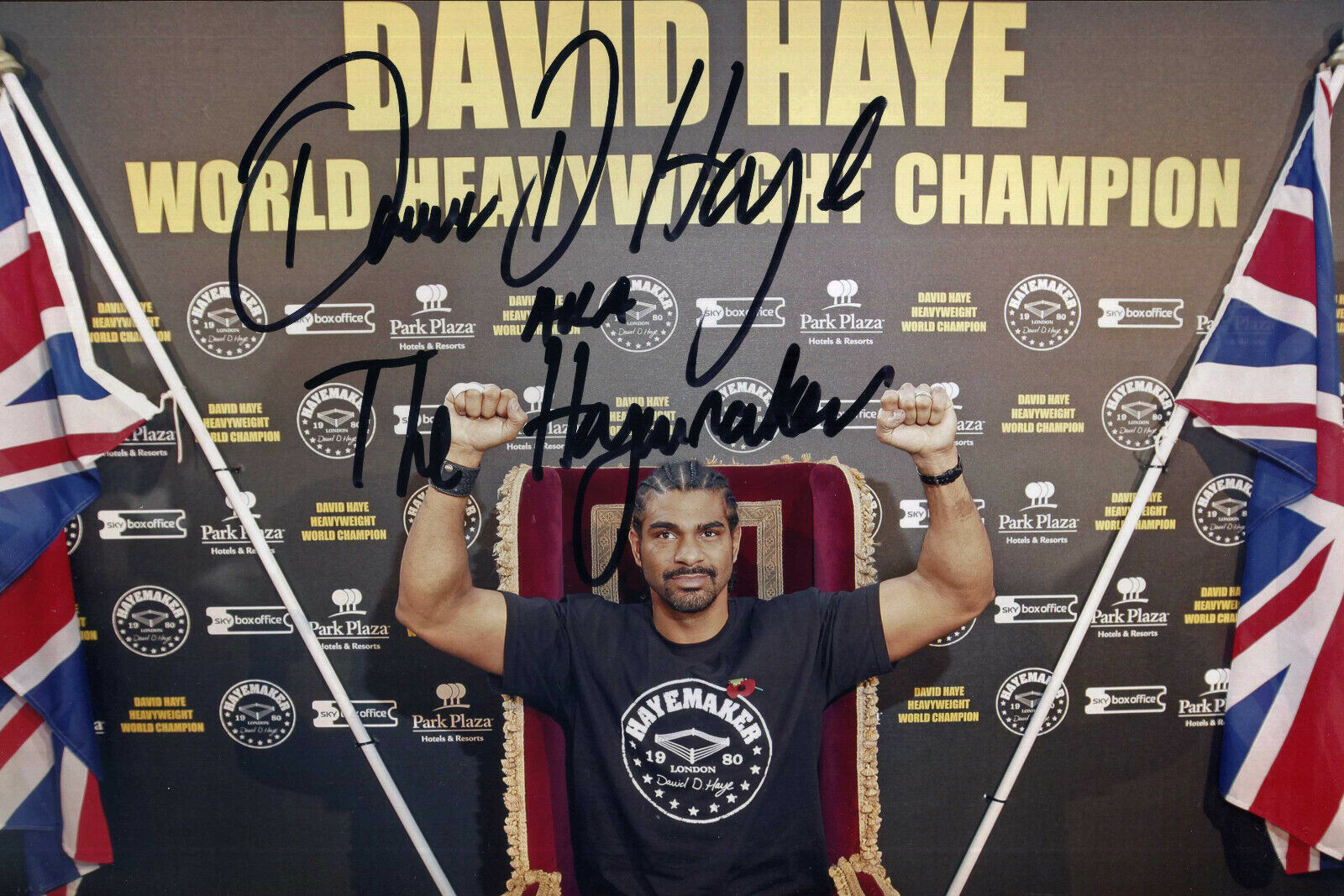 DAVID 'THE HAYEMAKER' HAYE Signed Photo Poster paintinggraph - WORLD BOXING CHAMPION preprint