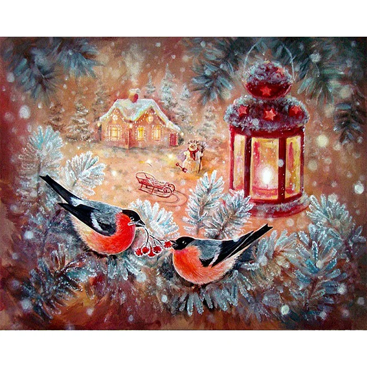 Two Birds - Painting By Numbers - 50*40CM gbfke