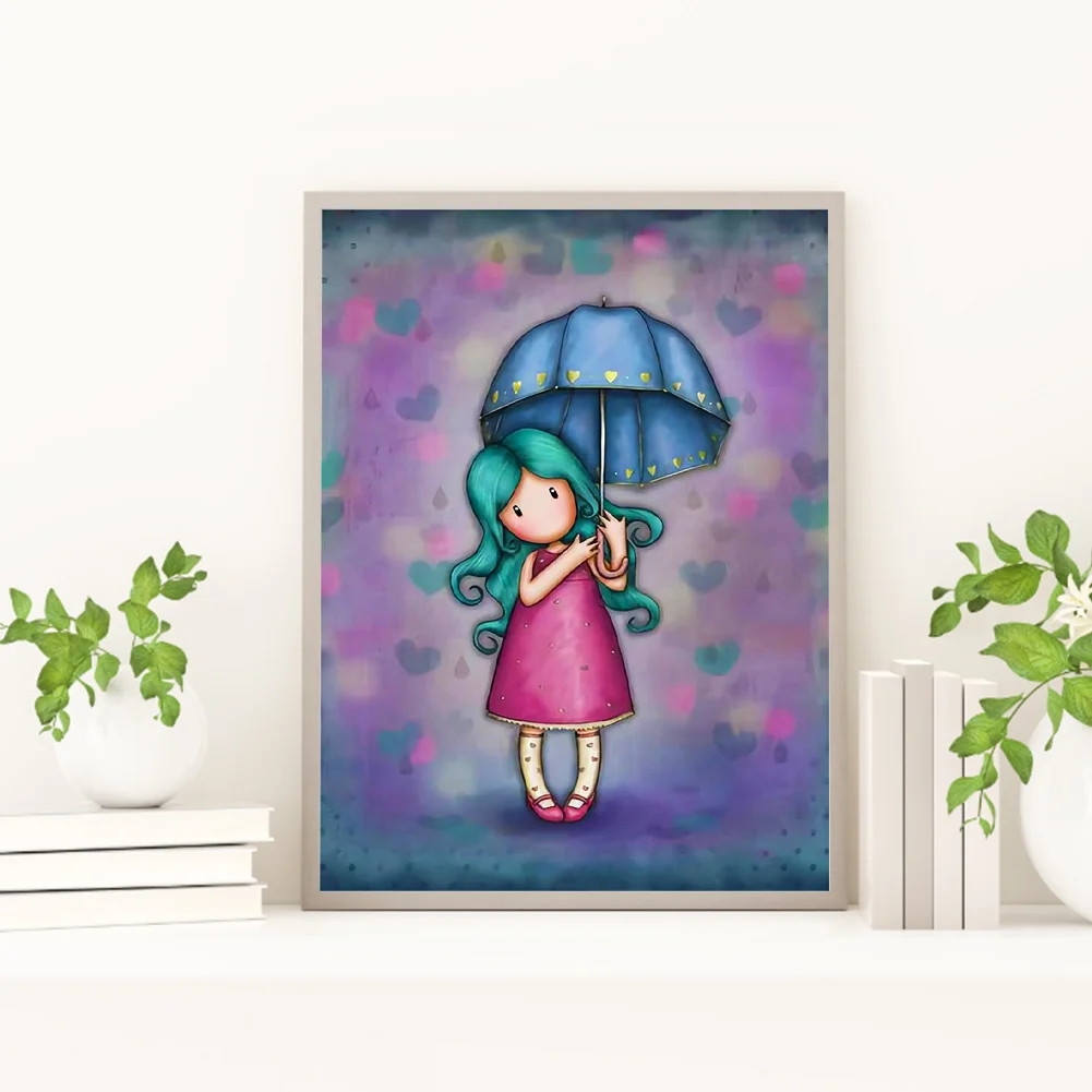 5D DIY Full Round Drill Diamond Painting Grace Doll Home Decoration (GS3062 )