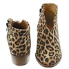 Women Spring Ankle Boots Sexy Leopard Casual Plus Size Shoes