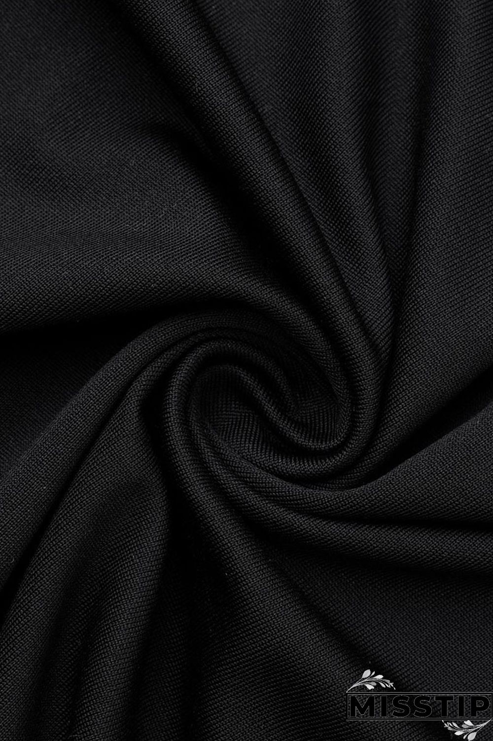 Black Casual Solid Patchwork V Neck Straight Dresses
