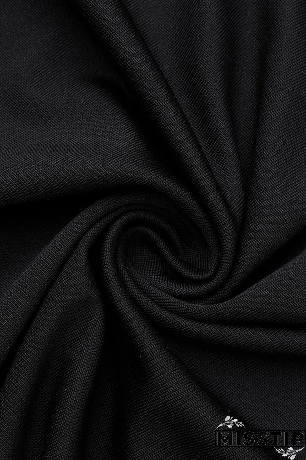 Black Casual Solid Patchwork V Neck Straight Dresses