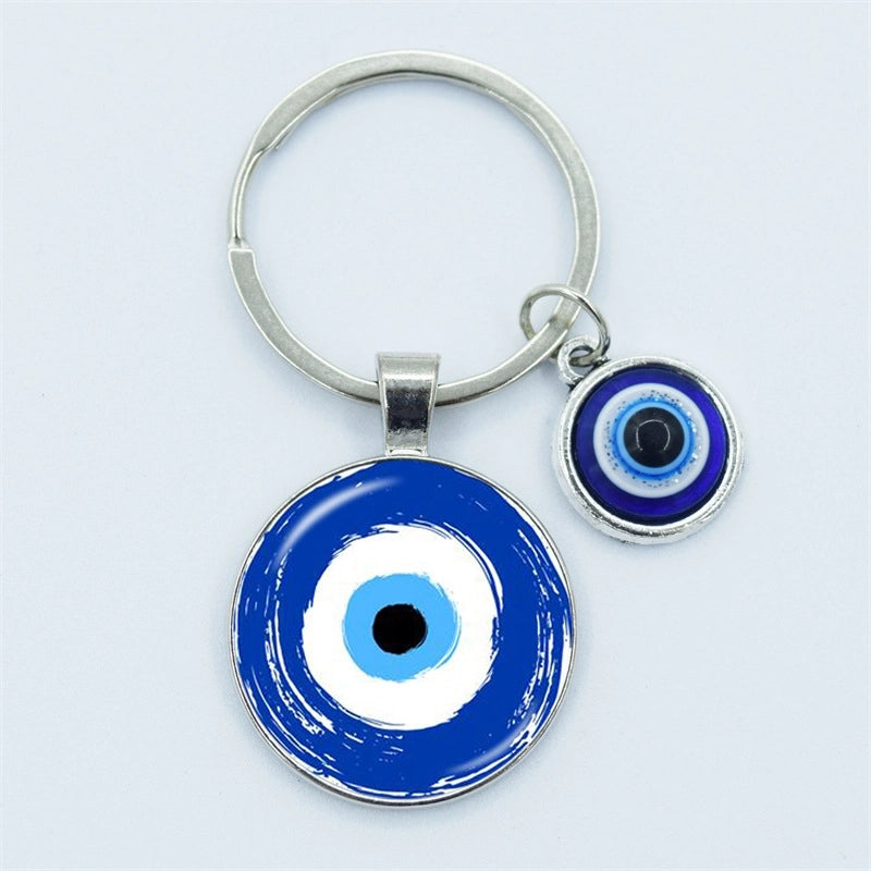 Vintage Style Minimalist Devil’s Eye Zinc Alloy Unisex Bag Pendant Keychain