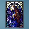uk.everydayedeals (Limited Stock)Diamond Painting - Round AB Drills - Glass Lady(45*65cm)