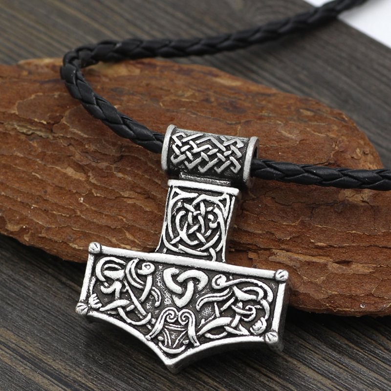 Viking Men's Rune Hammer Necklace