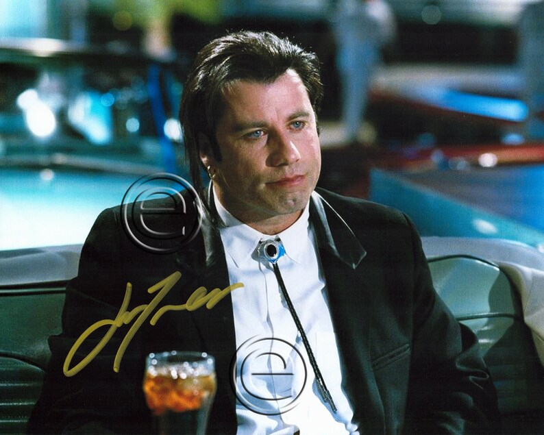 John Travolta Pulp Fiction Autographed Signed Photo Poster painting 8 x 10 print Photo Poster painting picture poster wall art autograph