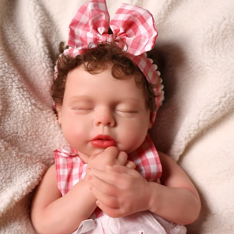 Babeside Lucy 16'' Realistic Silicone Sleeping Baby Little Infant Girl Comforting Present Choice
