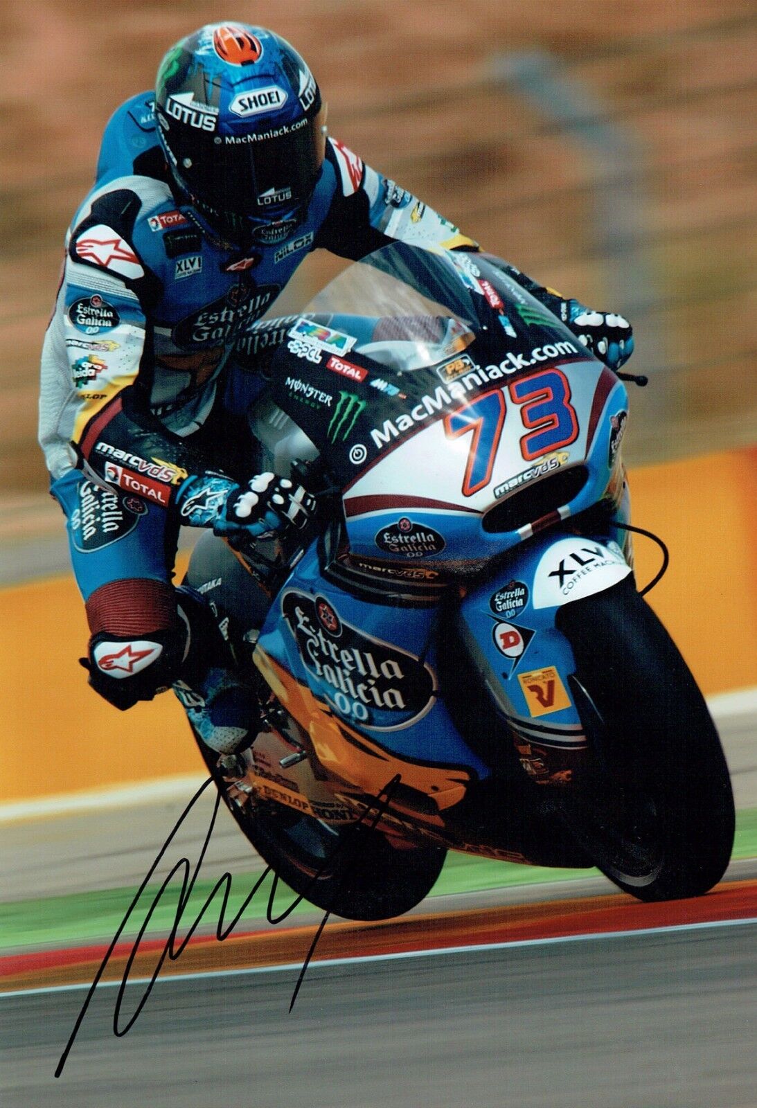 Alex MARQUEZ SIGNED Autograph 12x8 Photo Poster painting B AFTAL COA Marc VDS Rider