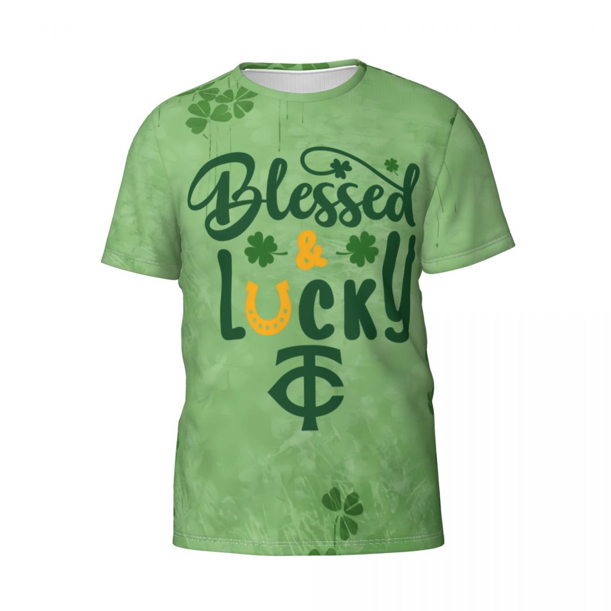 Minnesota Twins St Patrick's Day Blessed And Lucky T-Shirt Men's