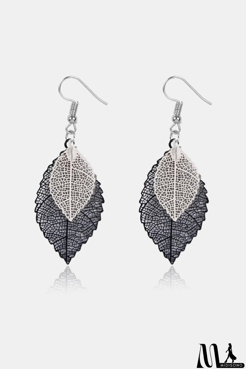 MidiSono - Leaf Shape Dangle Earrings