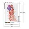Diamond Painting -5D Full Round Drill Backfigure Girl