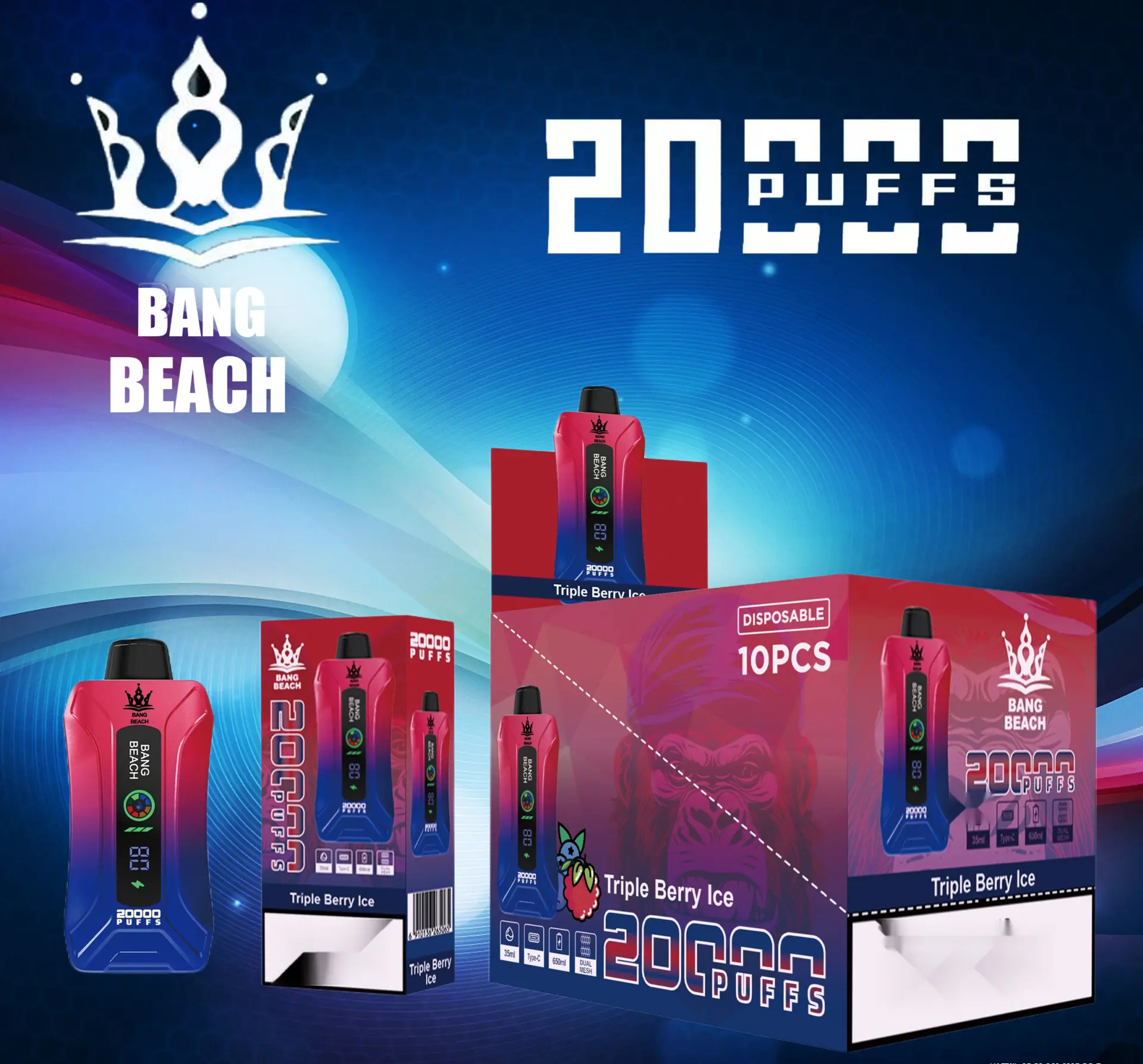 Bang Beach 20000 (20K) | Bang Vape | 35ml, 650mAh, Typ-C  fumotvapeshop