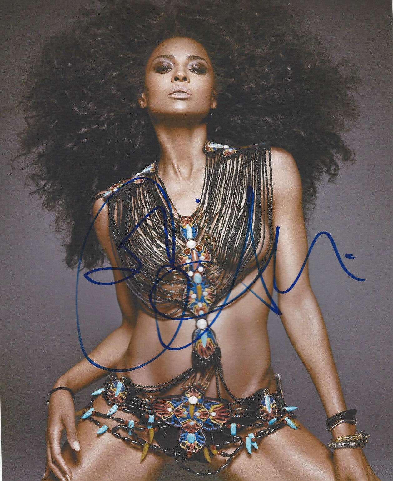 POP SINGER CIARA HARRIS SIGNED AUTHENTIC AUTOGRAPH 8X10 Photo Poster painting w/COA R&B SOUL