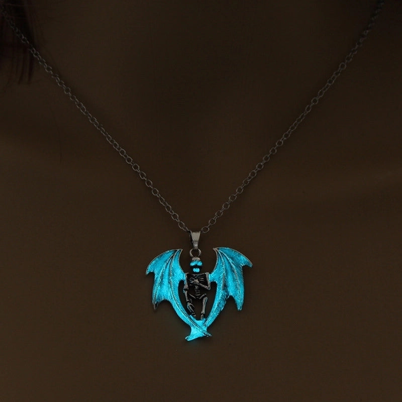 Fashion Printing Alloy Plating Halloween Men’S Necklace