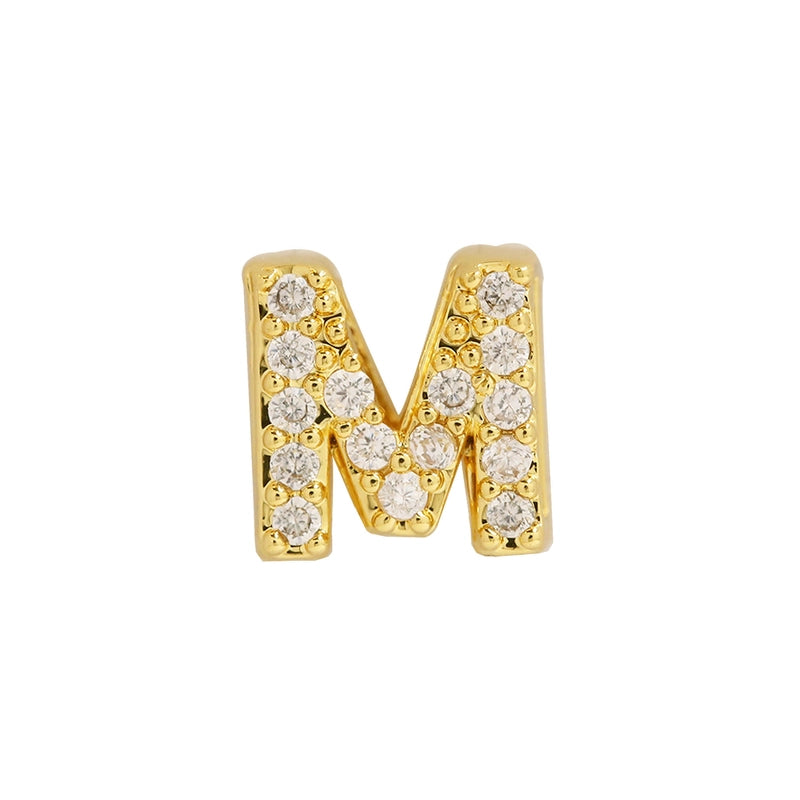 1 Piece Brass Letter Pendant Chain Jewelry Accessories