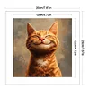 Cat-18CT Stamped Cross Stitch Kit(20x20cm)
