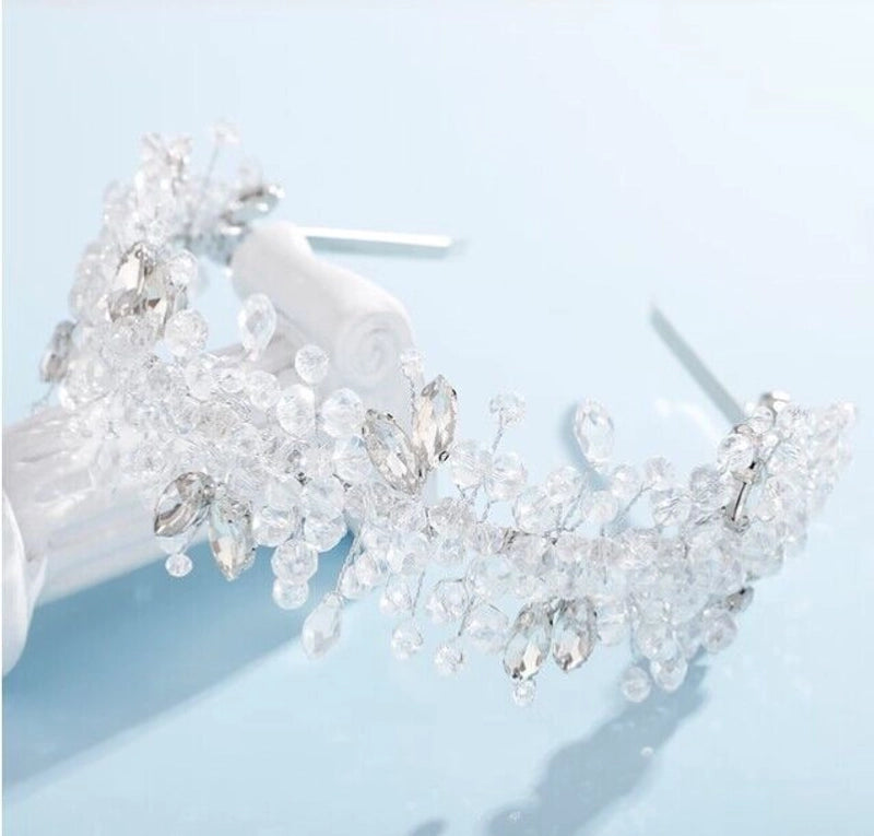 Women’s Elegant Streetwear Geometric Crystal Hair Band