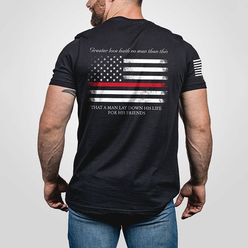 American Flag Style Designer Mens High Quality T-shirt - Krazyskull