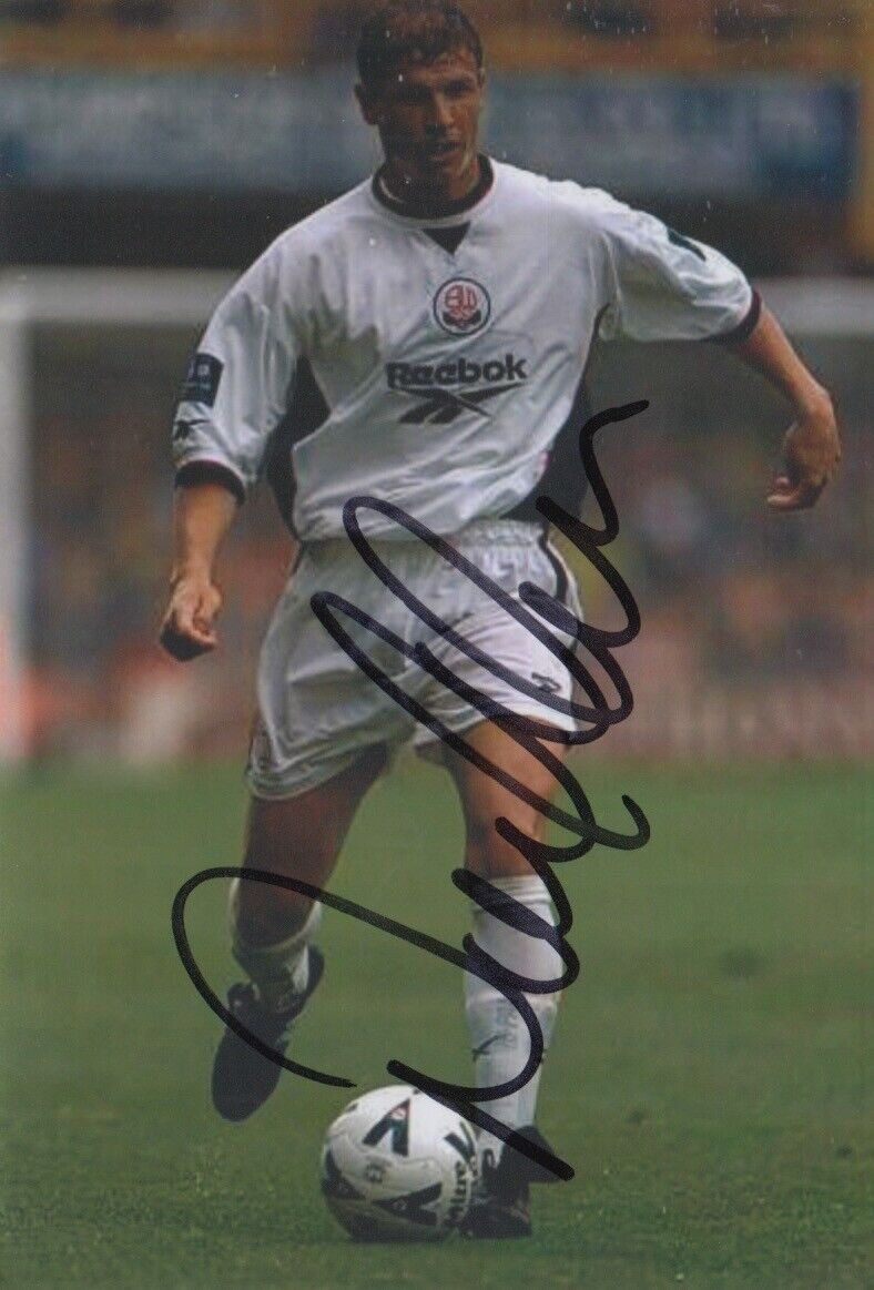 NEIL COX HAND SIGNED 6X4 Photo Poster painting BOLTON WANDERERS FOOTBALL AUTOGRAPH 2