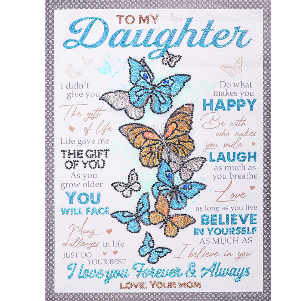 

Precious Daughter - Special Shaped Diamond Painting - 40*50CM, 501 Original