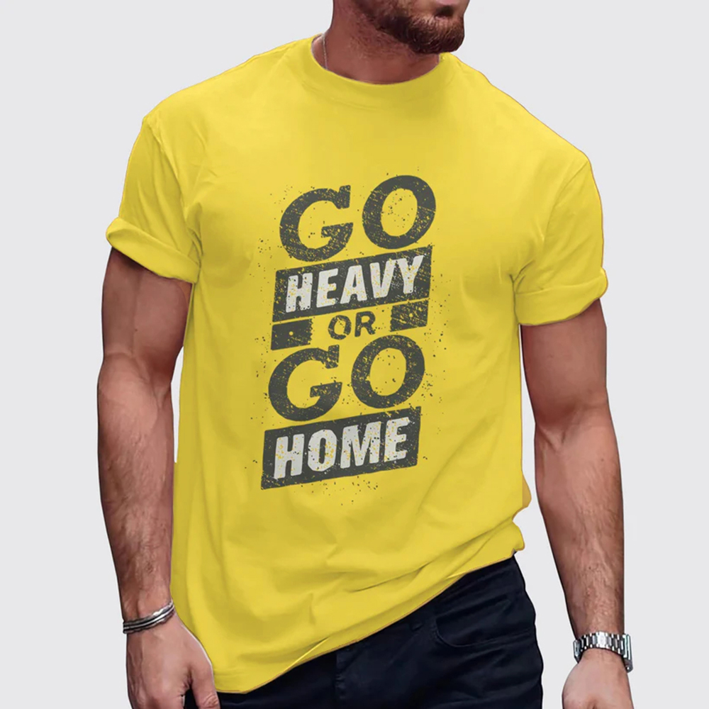 Men's Fitness Print T-Shirt