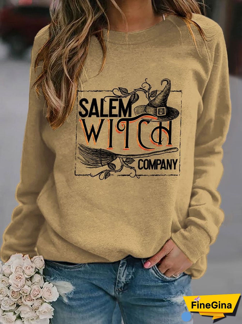 Fashion Print Long Sleeve Sweatshirt