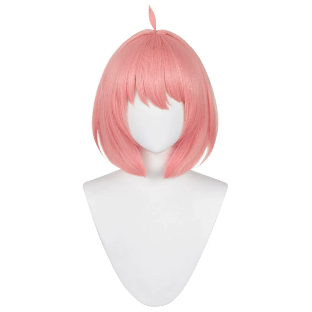 Anime SPY × FAMILY Anya Forger Cosplay Pink Wig Heat Resistant Synthetic Hair Carnival Halloween Props