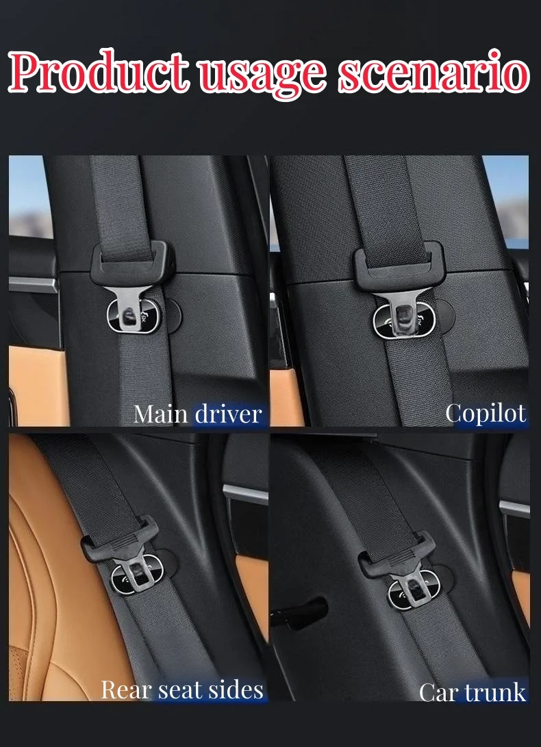 anticollision mute stabilizer for car seat belts