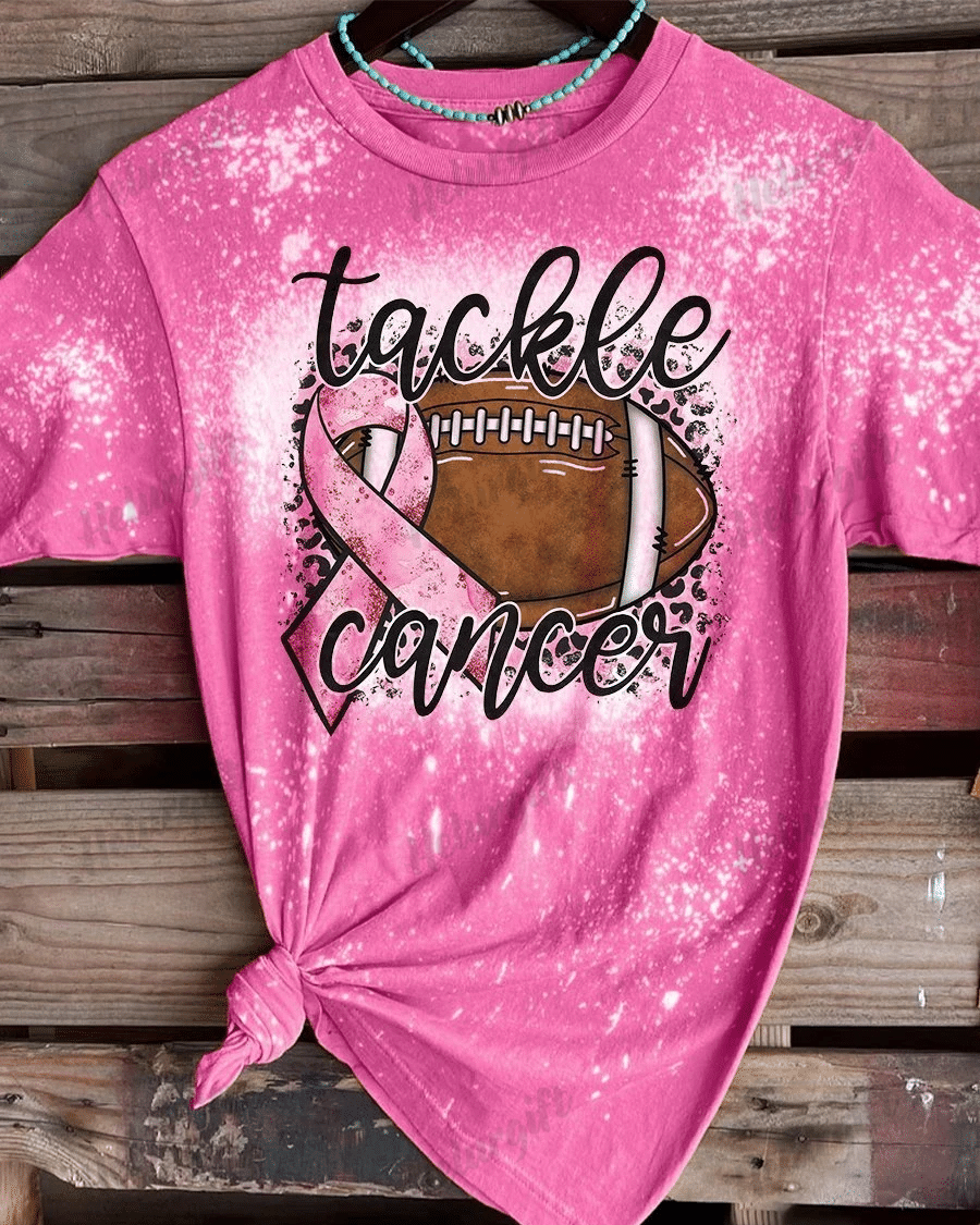 Tackle Cancer Pink Breast Cancer Tee