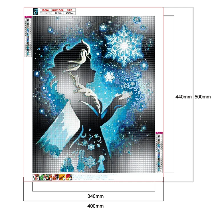 Disney Princess Silhouette 30*40cm(canvas) full round/square drill diamond  painting