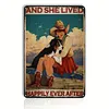 Cowboy Girl - Vintage Metal Signs(8*12Inch) - Cowgirl