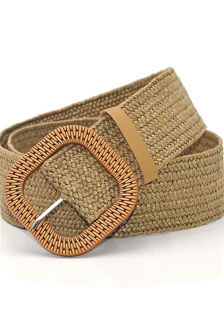 Retro Woven Elastic Dress Belts