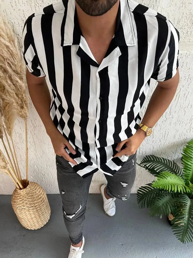 Men's Casual Stripe Shirt