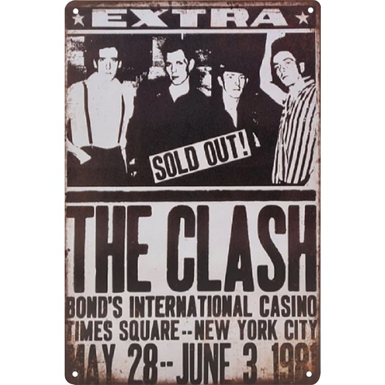 【20*30cm/30*40cm】The Clash - Vintage Tin Signs/Wooden Signs